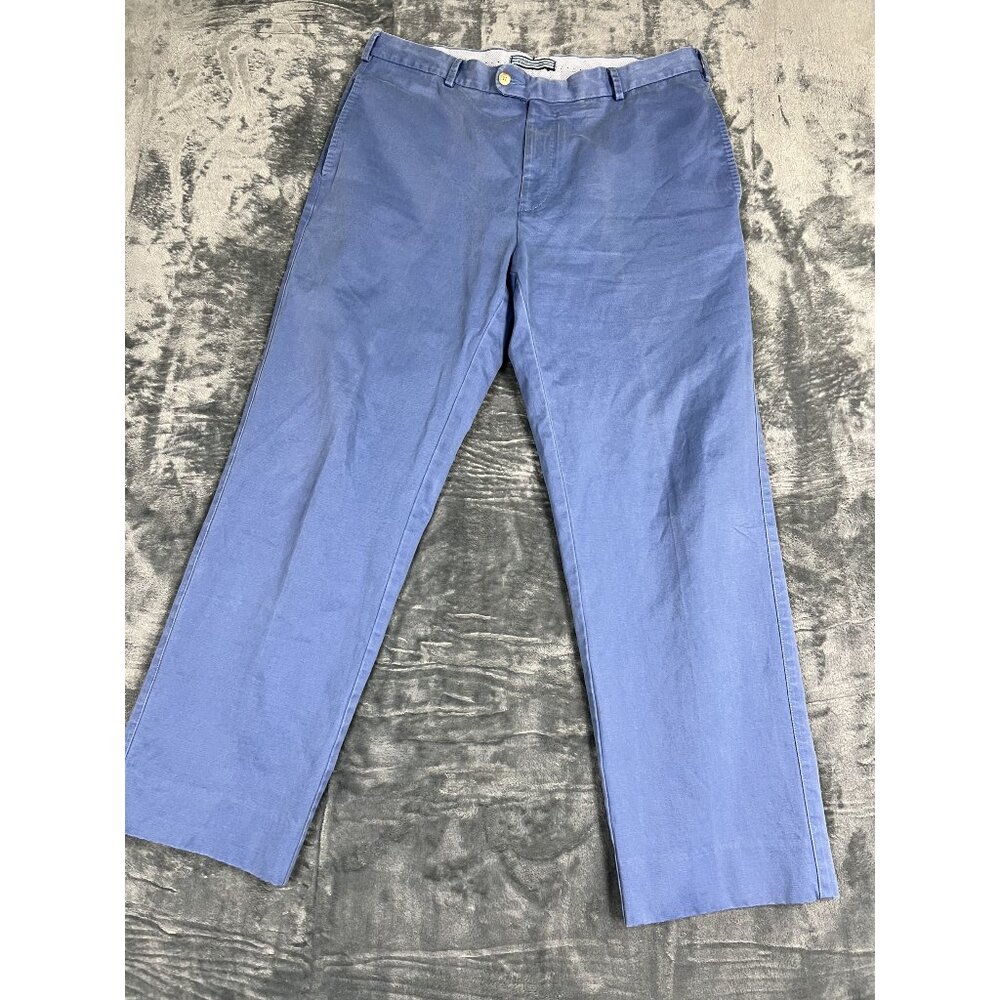 Peter Millar Mens Blue Cotton Chino Pants Size 34 M